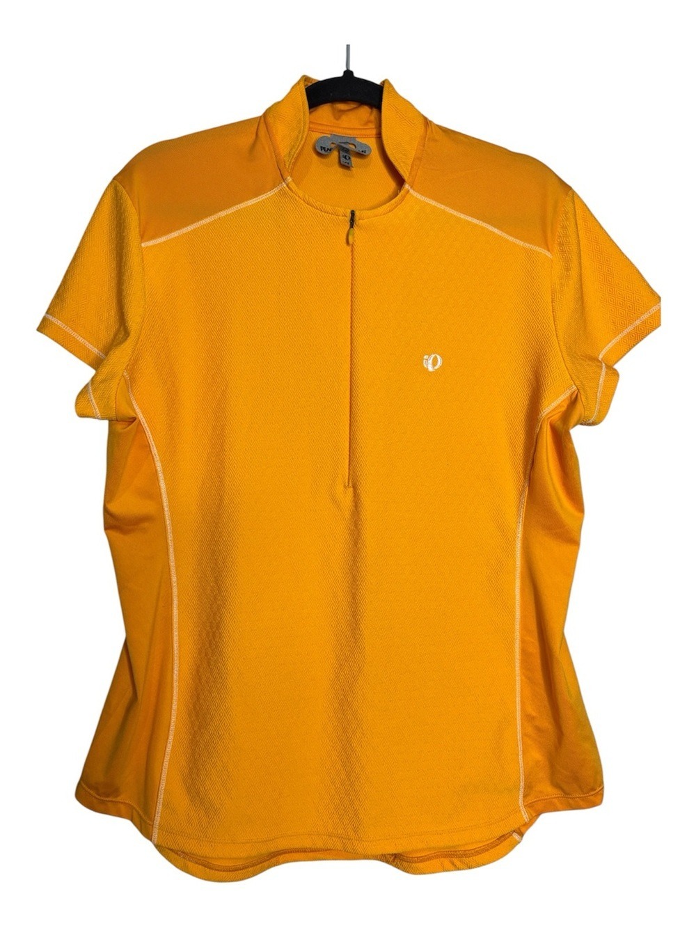 Pearl Izumi 1/2 Zip Bike Jersey Short Sleeve Neon Orange Yellow Cycling Top-XL